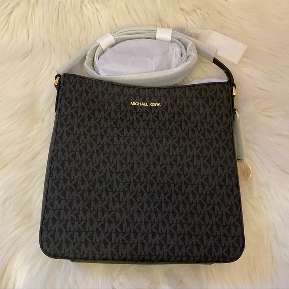 MICHAEL Michael Kors Jet Set Travel Large Logo Messenger Bag NWT